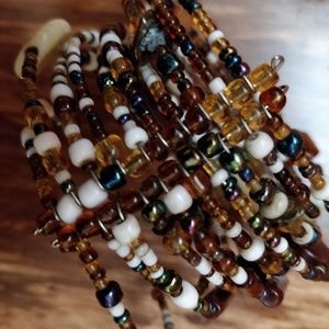 Beaded cuff bracelet